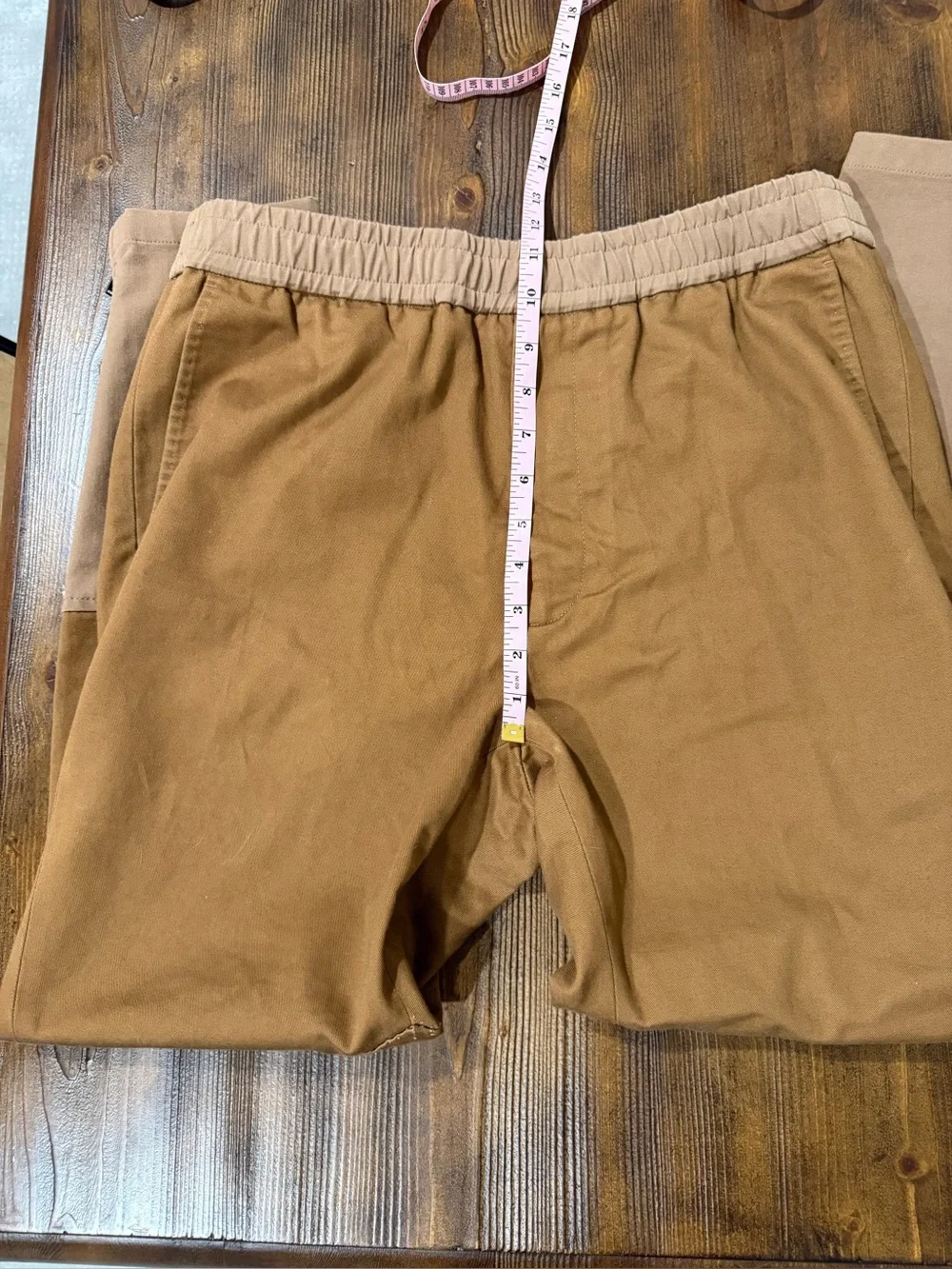 Gucci Military Drill Brown Cotton Elastic Tapered Pants Size 46